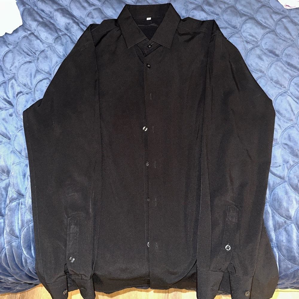 Classic Black Button-Up Shirt